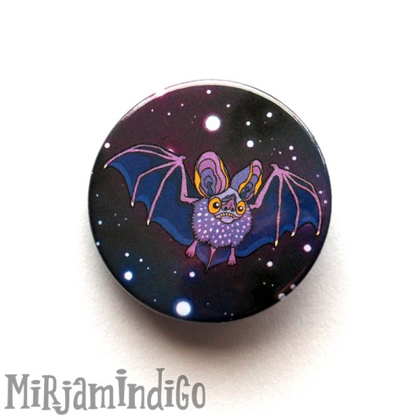 Chillin' Chiroptera Violet rintanappi 38mm