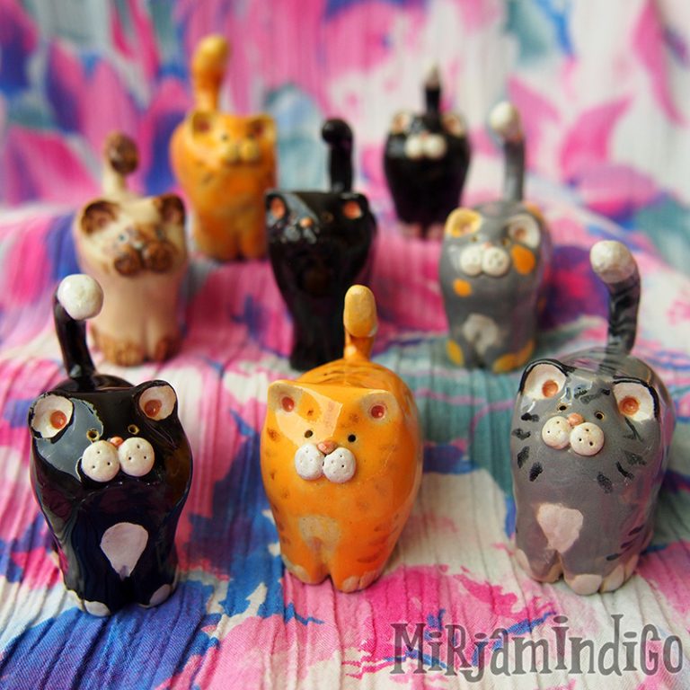 Uutuus! Itty Bitty Ceramic Kitty